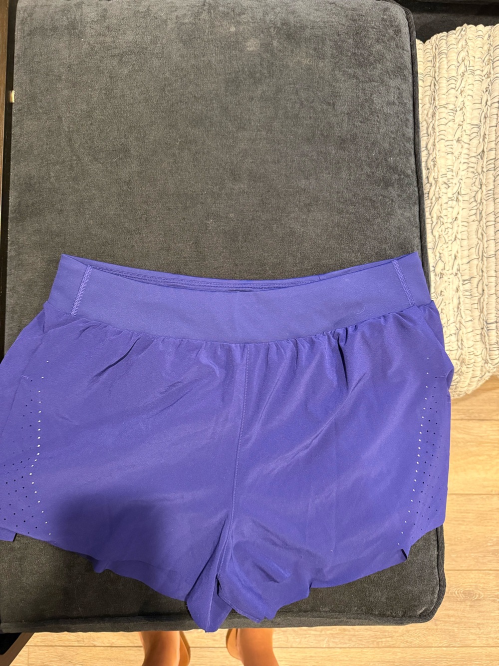 Athleta Purple Athletic Shorts with Vent Detail